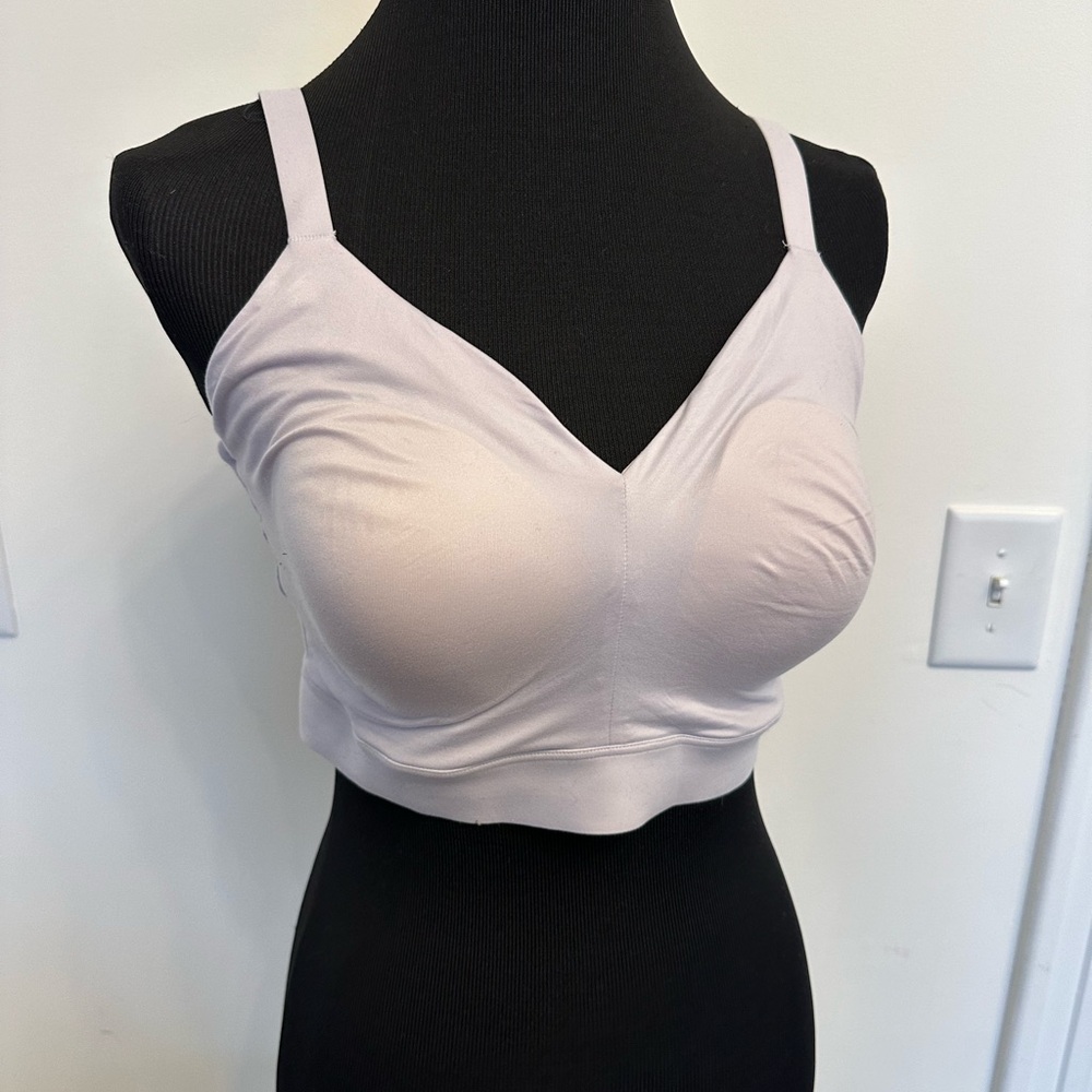 Tommy John Second Skin Triangle Bralette XL D-DD Bra Thistle Purple NEW